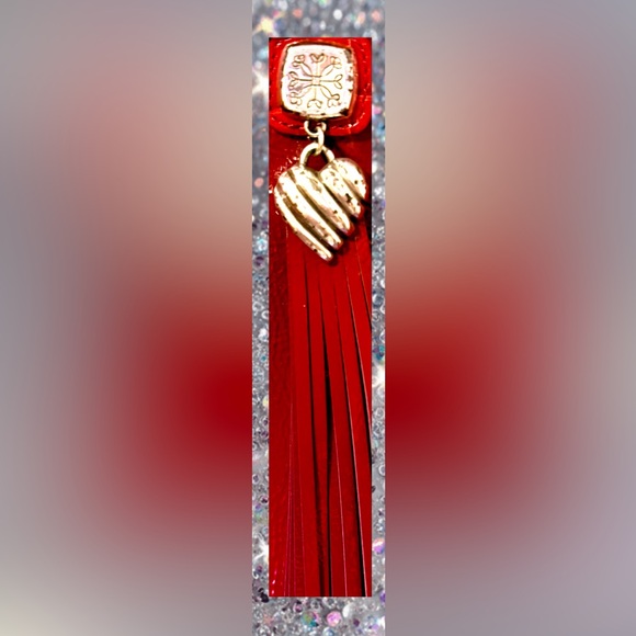 Brighton Red Patent & Croc Embossed Bag Wallet Dust Bag & Orig Box Excel Cond - Picture 17 of 17